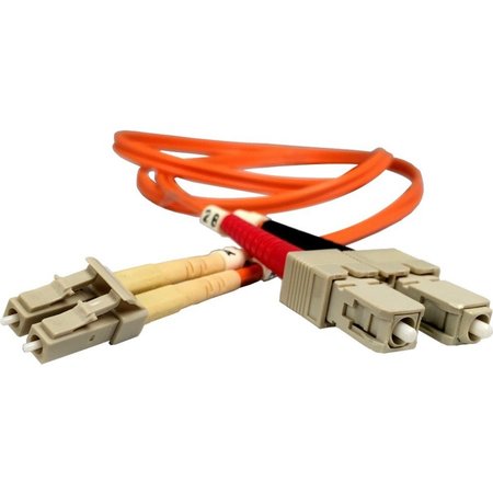 AMER NETWORKS 2Meter Sc-Lc Multimode Duplex Pvc Zip Fiber Cable SC-LC2MZ